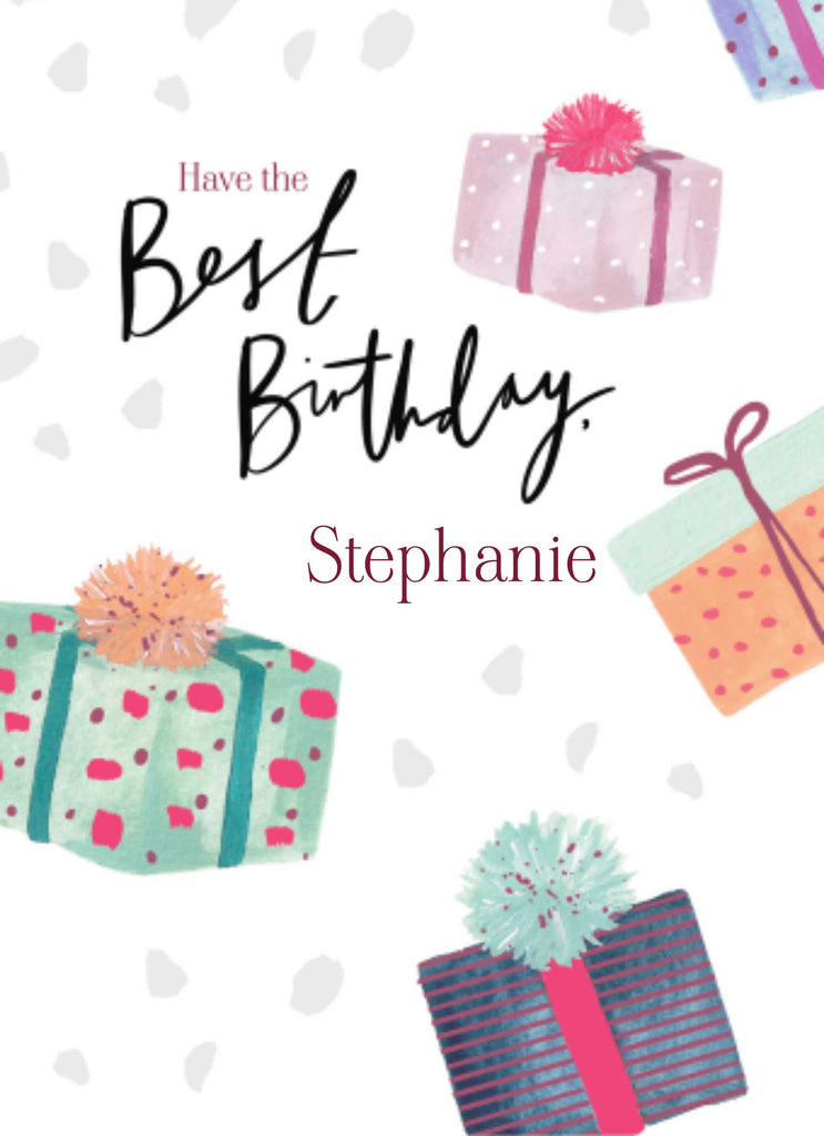 Editable Best Birthday Illustrated Gifts
