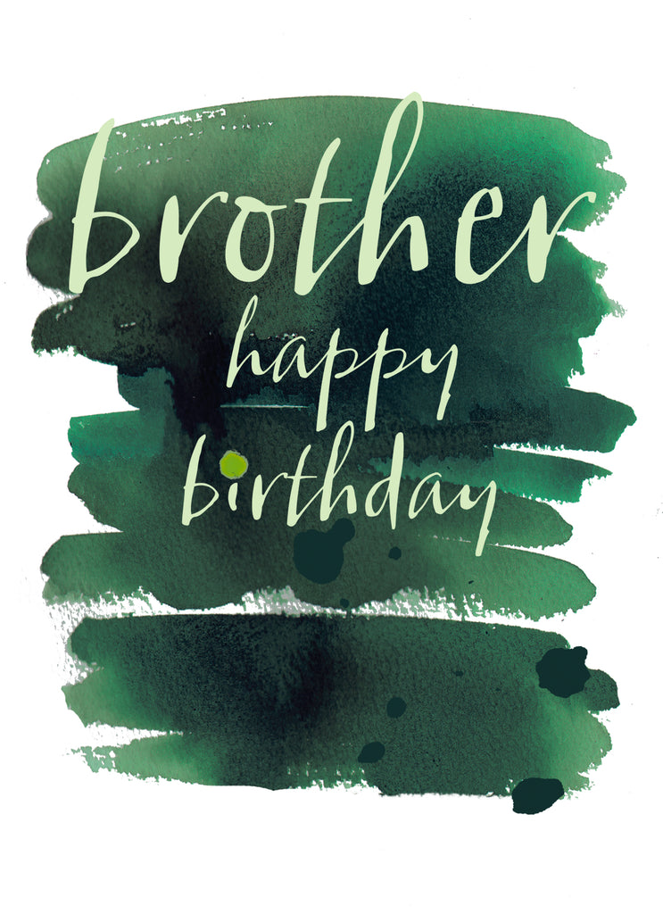 Brother Happy Birthday Classic Painted Pattern