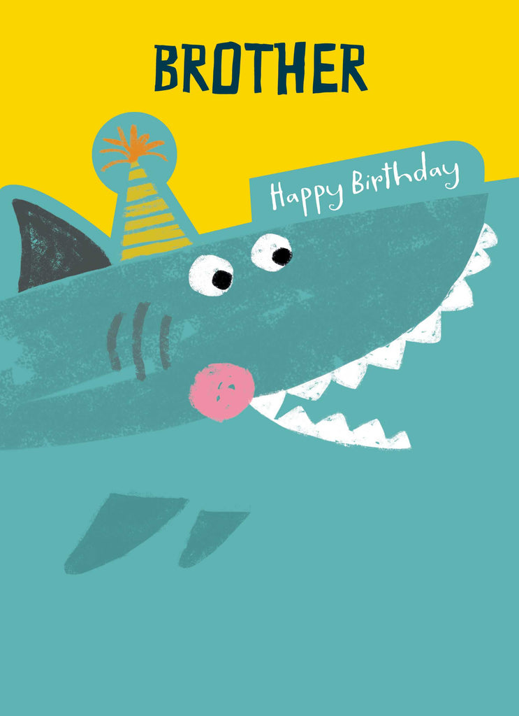 Brother Kids Birthday Shark Cartoon