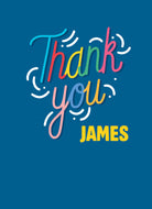 Classic Thank You Editable Colourful Script