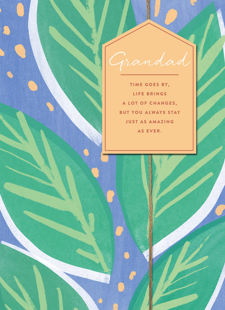 Grandad Leaf Heartfelt Birthday