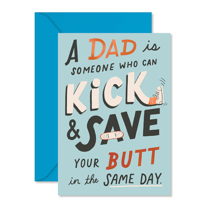 Hallmark Father's Day Card - Kick & Save Your Butt