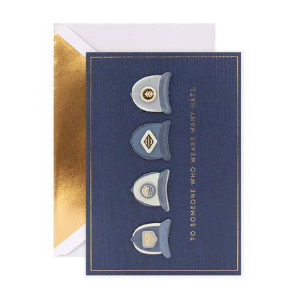Hallmark Signature Father's Day Card - Many Hats