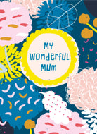 Mum Wonderful Flowers Text