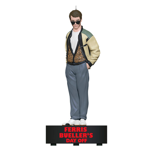 Ferris Bueller's Day Off Ferris Bueller With Sound — 2026 Hallmark Keepsake Christmas Ornament featuring a detailed figurine in iconic outfit.