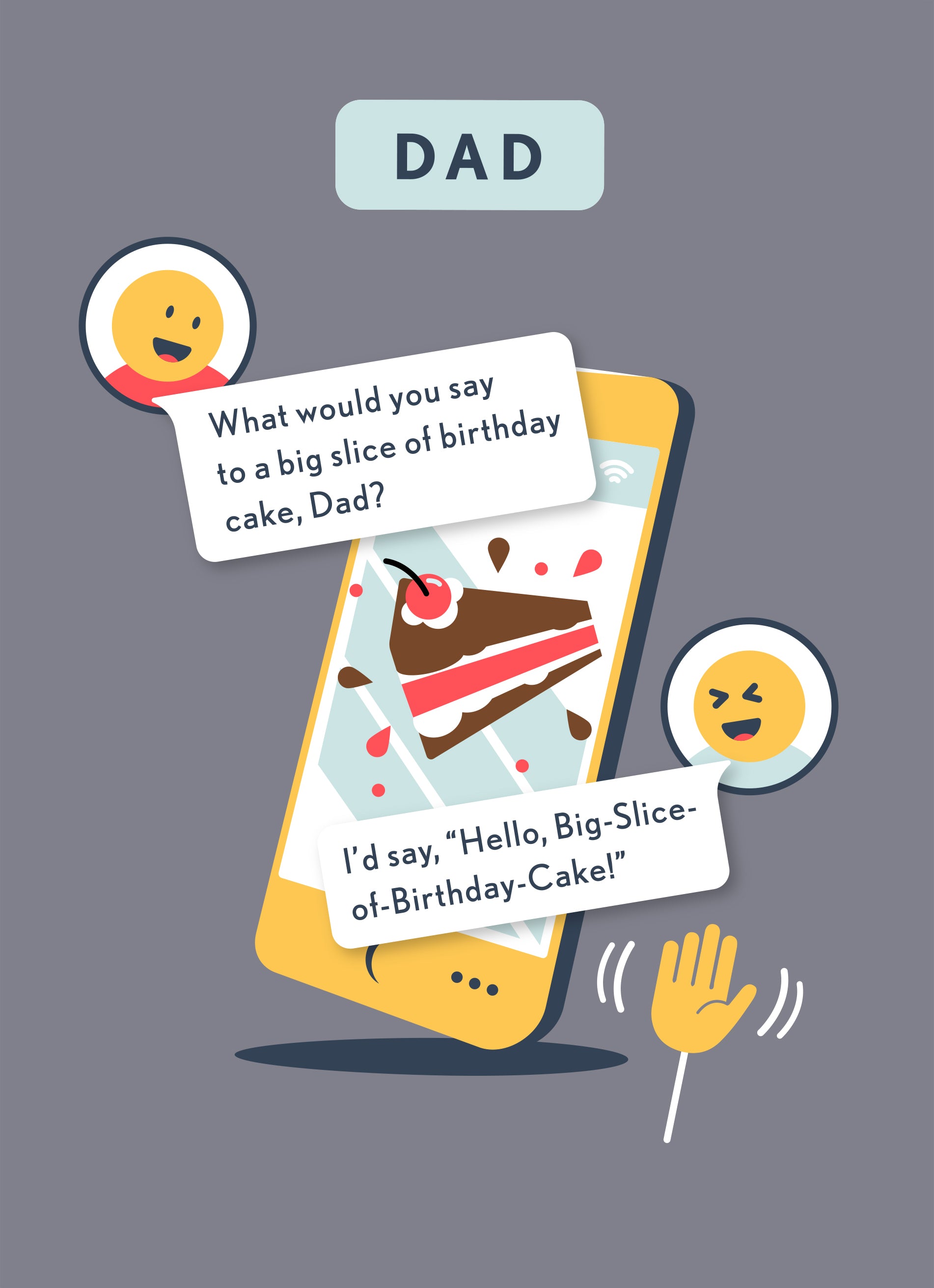 Dad Funny Mobile Phone Texts Emojis