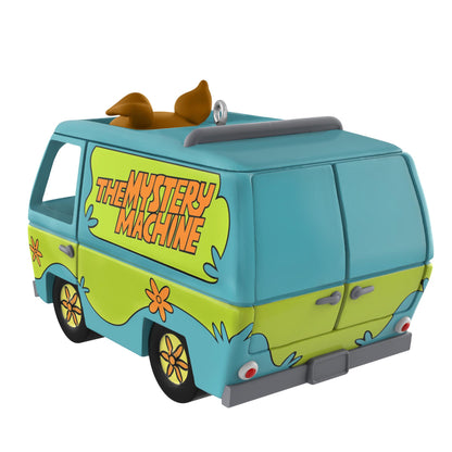 Funko Pop!® Scooby-Doo™, Mystery Machine — 2025 Hallmark Keepsake Christmas Ornament, side view with Scooby-Doo on top, vibrant colours and detailed design.