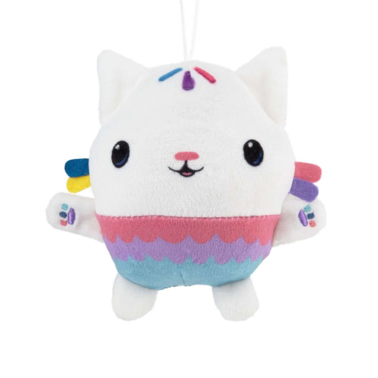 Gabby's Dollhouse Cakey Cat, Fabric - Hallmark Christmas Ornament, colourful plush decoration, featuring happy expression and cute cupcake design.