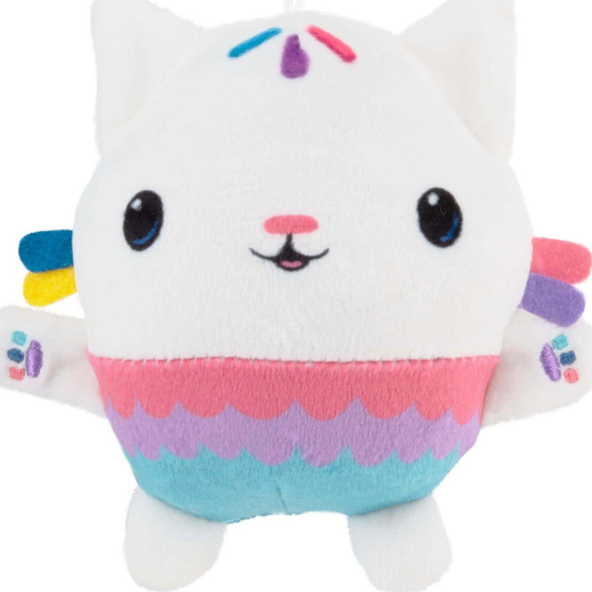 Gabby's Dollhouse Cakey Cat, Fabric - Hallmark Christmas Ornament, plush decoration with colourful detailing and a happy expression.