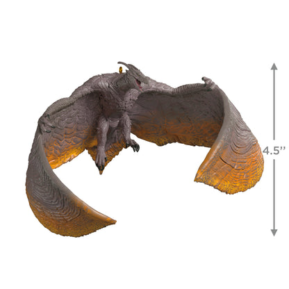 Godzilla: King of the Monsters, Rodan — 2025 Hallmark Keepsake Christmas Ornament, detailed pterosaur design with vibrant glowing wings, 11.4 cm