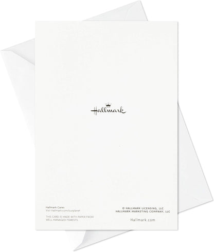 Hallmark All Occasion Cards Assortment Birthday, Congratulations, Blank Cards with envelope, white with embossed logo, flat lay