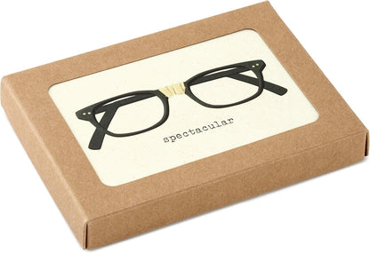 Hallmark Blank Cards, Spectacular (10 Cards with Envelopes) boxed set featuring a pair of taped glasses on packaging.