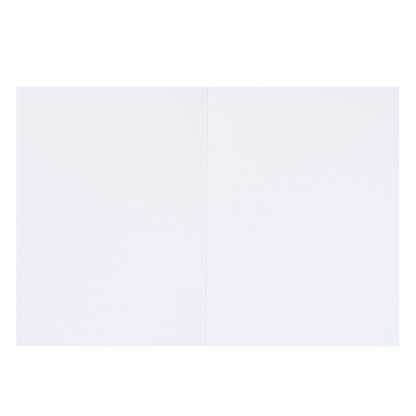 Hallmark Colossal Farewell Greeting Card - Hot Air Balloon blank inside view, showing ample space for personal messages.
