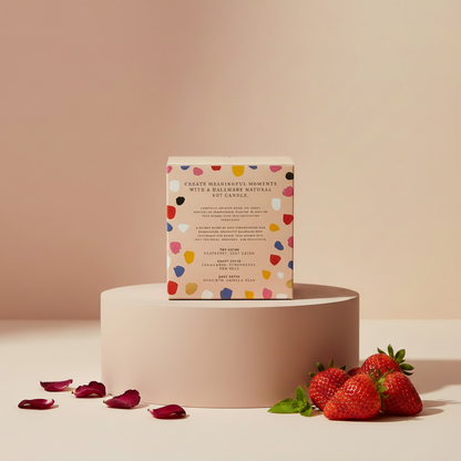 Hallmark Essential Oil Australian Soy Wax Candle - Fresh Strawberries & Champagne