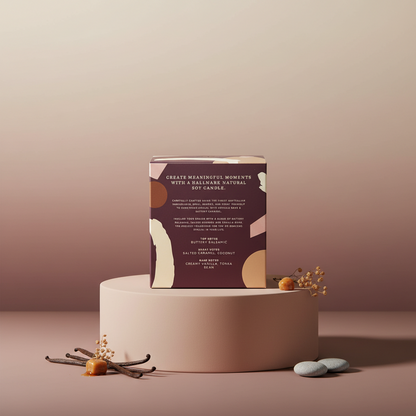 Hallmark Essential Oil Australian Soy Wax Candle - Vanilla Bean & Buttery Caramel