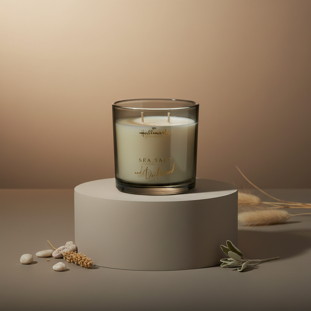 Hallmark Essential Oil Australian Soy Wax Candle - Sea Salt & Driftwood