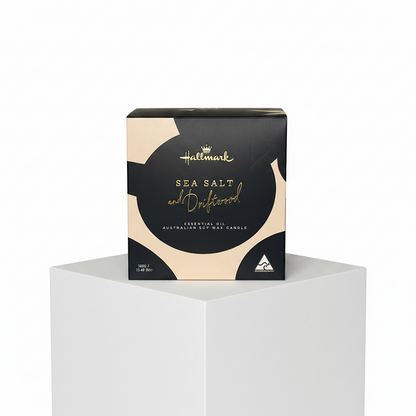 Hallmark Essential Oil Australian Soy Wax Candle - Sea Salt & Driftwood