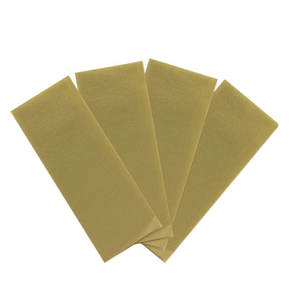 Hallmark Premium Gold Tissue Paper - 4 Sheets, metallic gold colour, flat lay view showcasing four sheets.