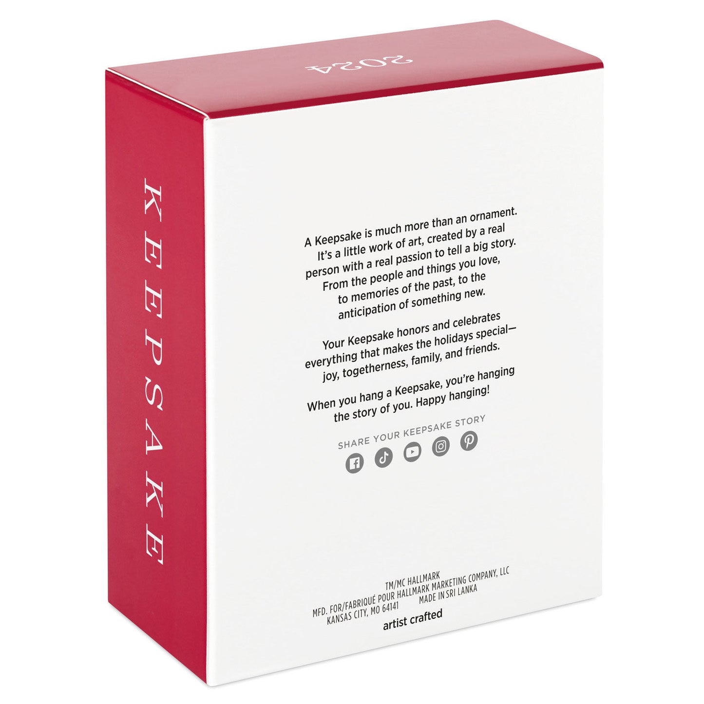 Disney Mary Poppins, 60th Anniversary A Practically Perfect Carousel Ride — Hallmark Keepsake Christmas Ornament packaging view, featuring detailed text on a red and white box.