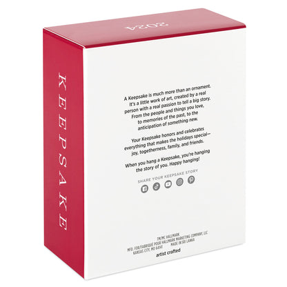 Disney Mary Poppins, 60th Anniversary A Practically Perfect Carousel Ride — Hallmark Keepsake Christmas Ornament packaging view, featuring detailed text on a red and white box.
