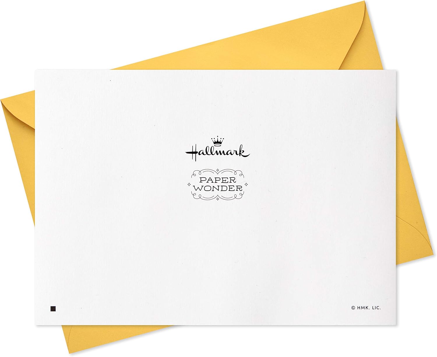 Hallmark Paper Wonder Pop Up Birthday Card (Birthday Mice) with yellow envelope showing the brand logo and design detail.