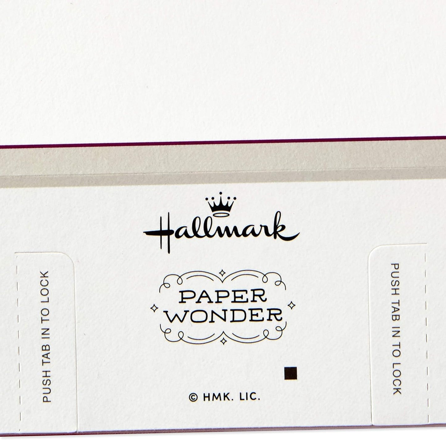Hallmark Paper Wonder Displayable Pop Up Birthday Card or Mother's Day Card (Succulents), 5 x 7.2 inches, back detail with locking tabs