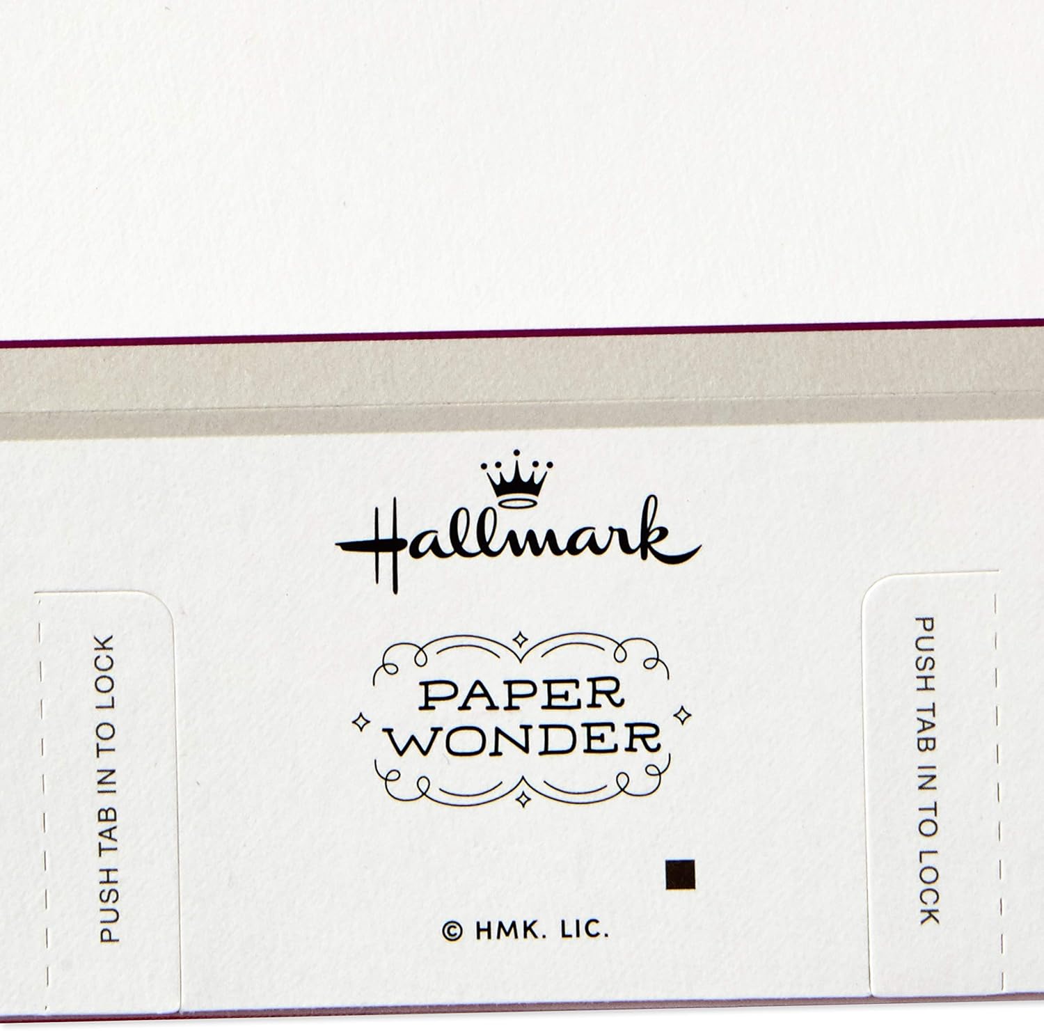 Hallmark Paper Wonder Displayable Pop Up Birthday Card or Mother's Day Card (Succulents), 5 x 7.2 inches, back detail with locking tabs