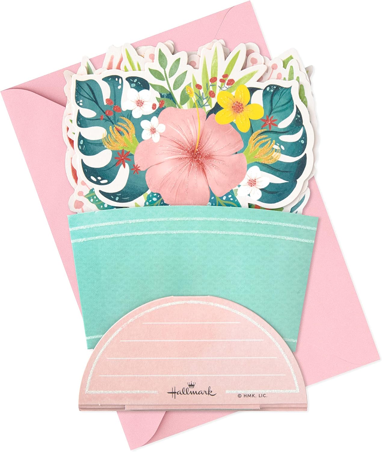 Hallmark Paper Wonder Birthday or Congratulations Pop Up Card (Displayable Bouquet) featuring lush flowers and vibrant colours in a folded design.