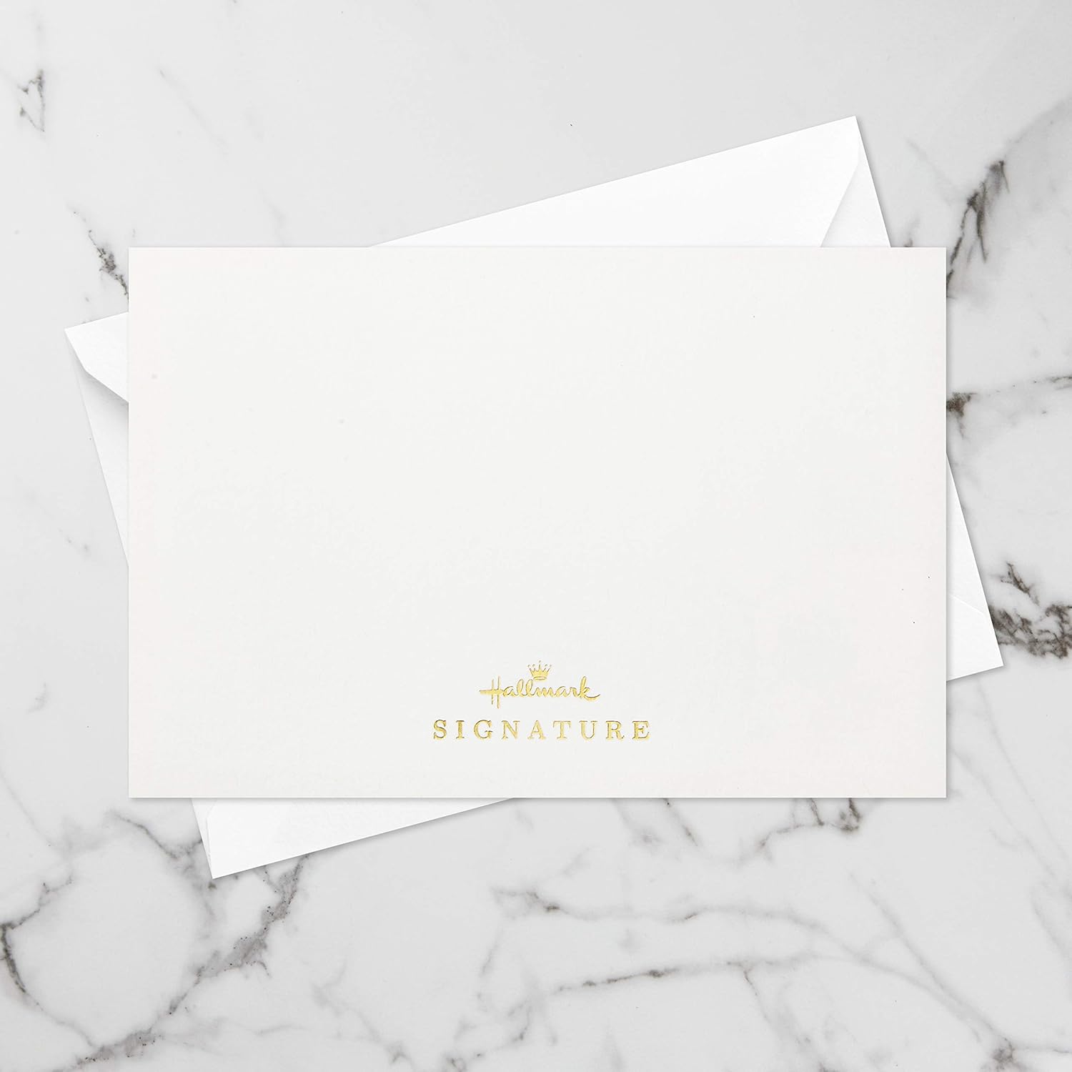 Hallmark Signature Paper Wonder Pop Up Congratulations Card, Birthday Card, College Graduation Card (Cheers, Tropical Drink) on marble surface with gold foil logo.