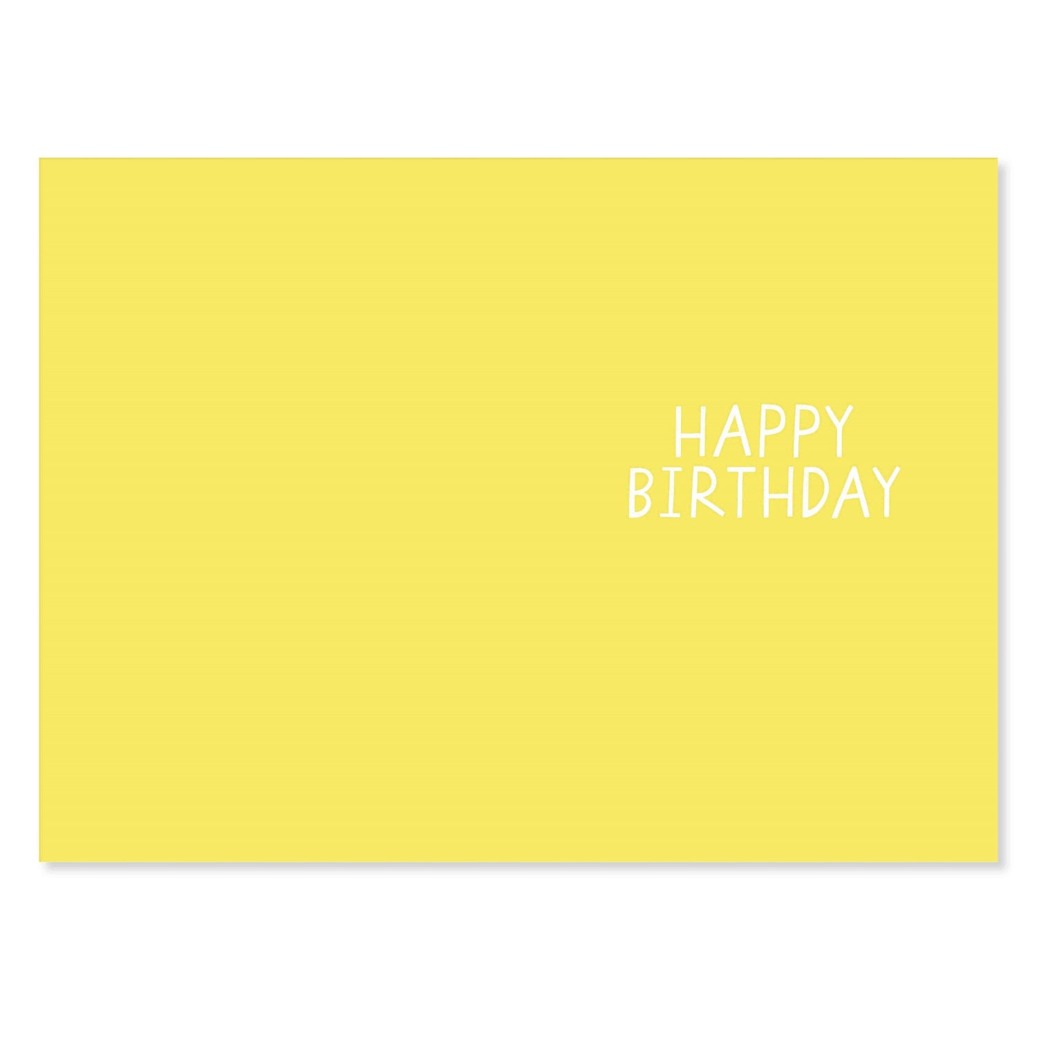 Connections from Hallmark 40th Birthday Card - 40 TODAY! with a bright yellow background and white lettering reading 'HAPPY BIRTHDAY'.