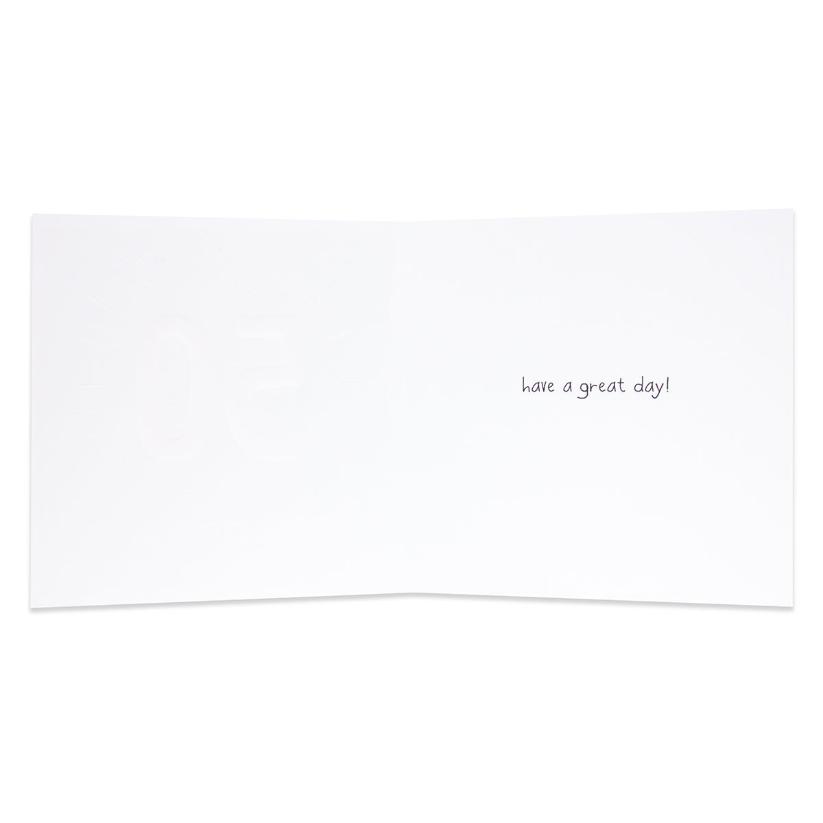 Hallmark Happy Jackson 18th Birthday Card - Big One with inside greeting 'have a great day!' in elegant script.