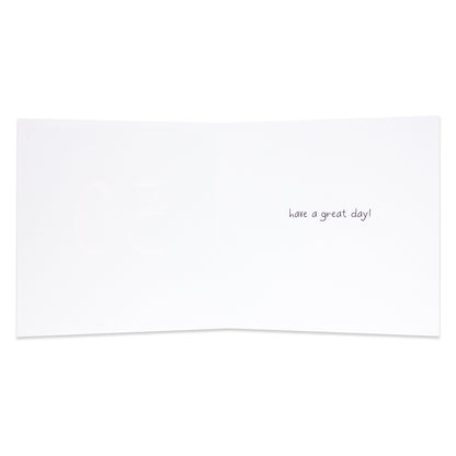 Hallmark Happy Jackson 18th Birthday Card - Big One with inside greeting 'have a great day!' in elegant script.