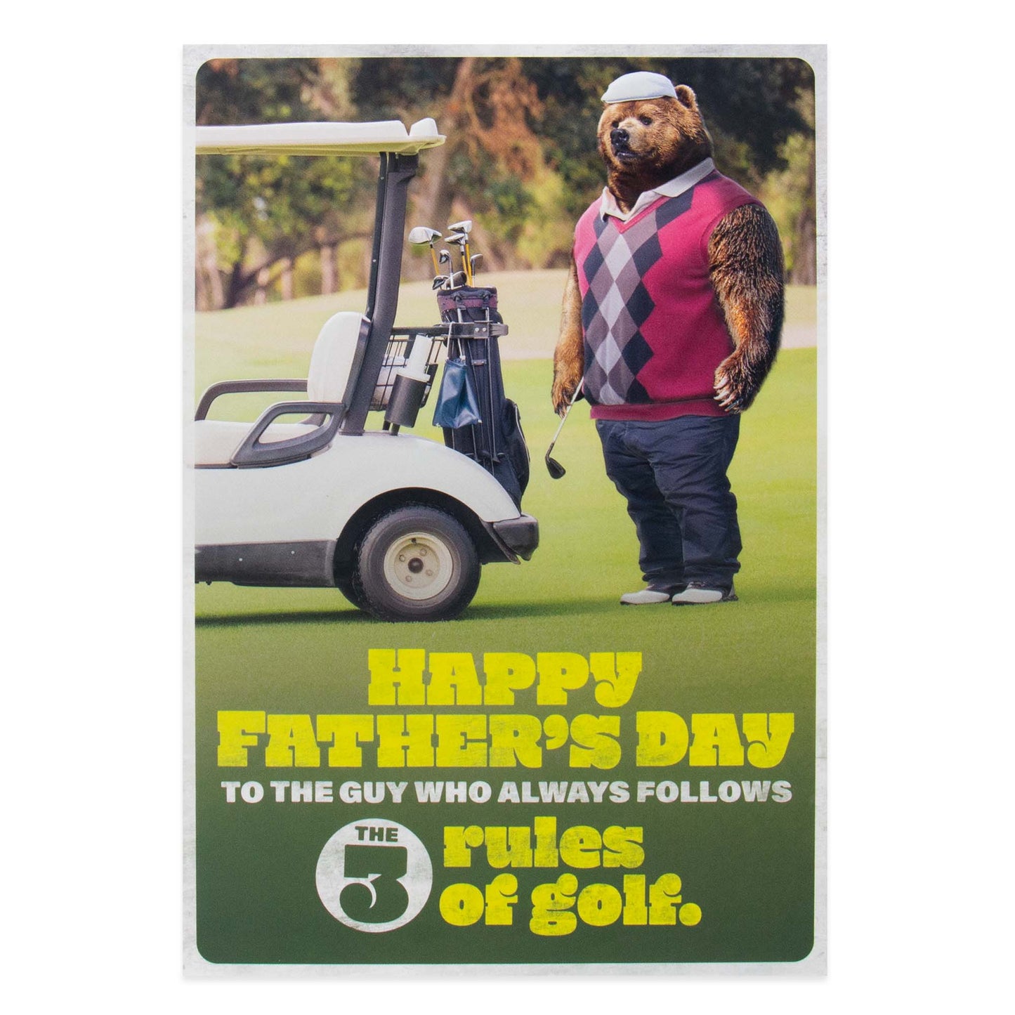 Hallmark Father's Day Card - 3 Rules of Golf