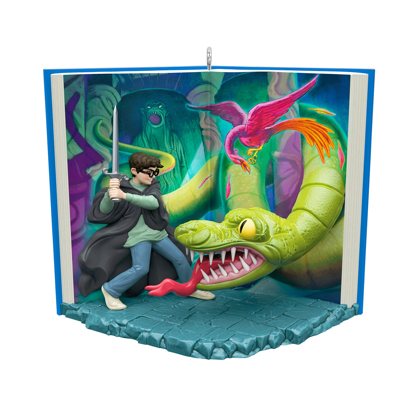 Harry Potter and the Chamber of Secrets™ Defeating the Basilisk — 2026 Hallmark Keepsake Christmas Ornament, detailed design depicting Harry battling the Basilisk with Fawkes.