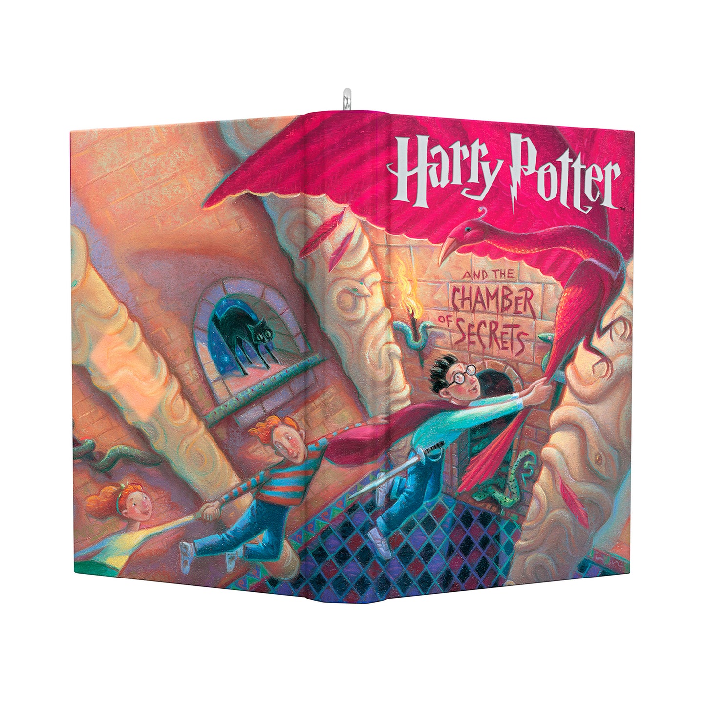 Harry Potter and the Chamber of Secrets™ Defeating the Basilisk — 2026 Hallmark Keepsake Christmas Ornament, dimensional book design with original artwork.
