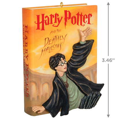 Harry Potter and the Deathly Hallows™ — Hallmark Keepsake Christmas Ornament, colourful design featuring Harry in a dynamic pose, dimensions 8.8 cm