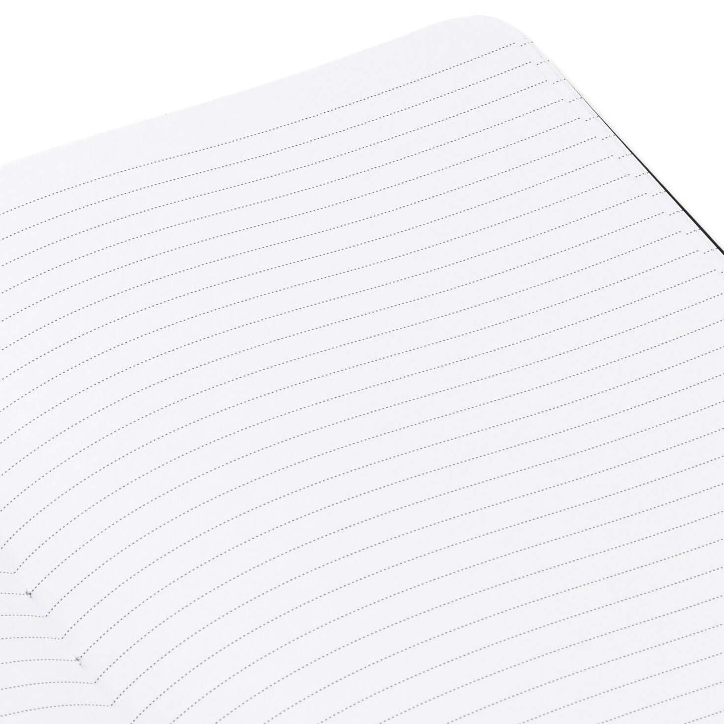 Harry Potter™ Faux Leather Journal, 6.18x8.25 with lined pages shown in a close up view, perfect for writing notes.