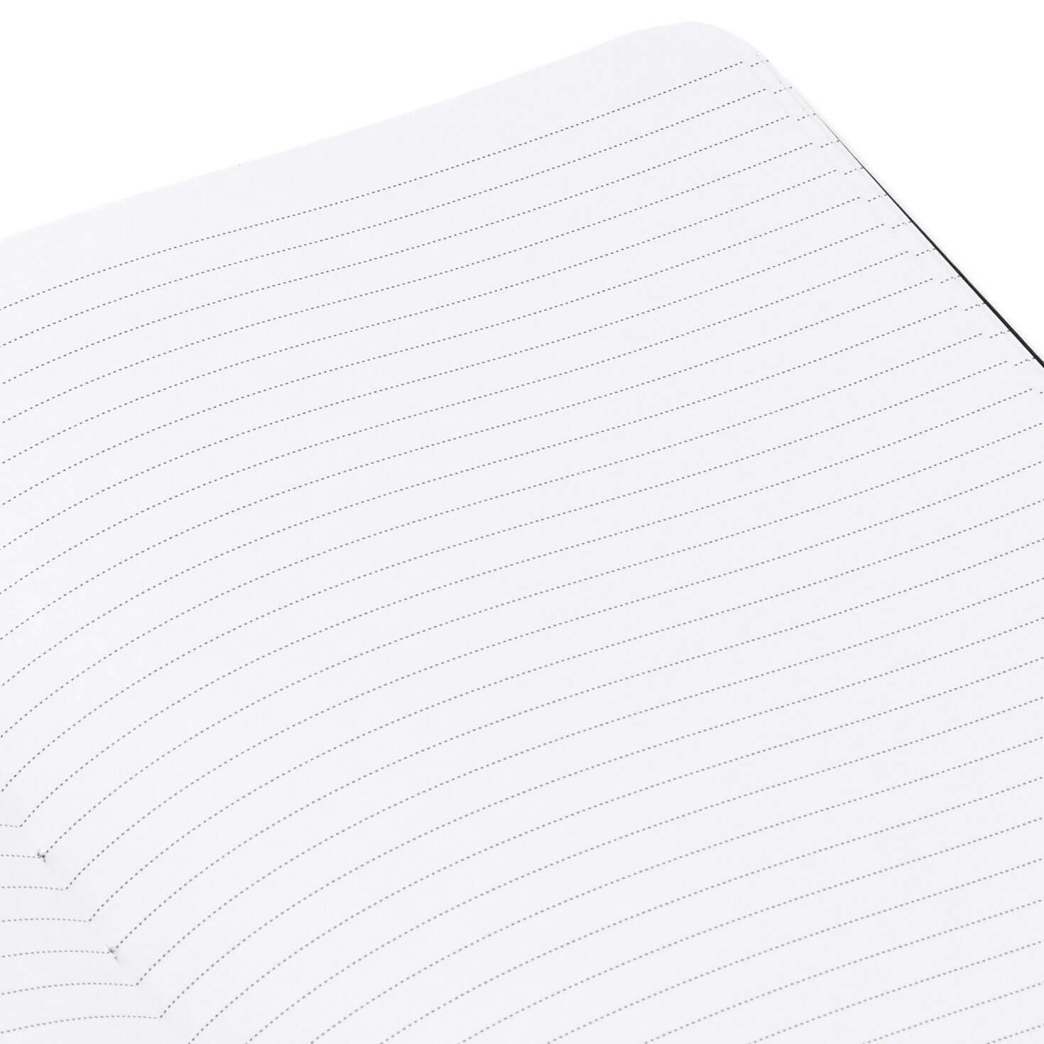 Harry Potter™ Faux Leather Journal, 6.18x8.25 with lined pages shown in a close up view, perfect for writing notes.