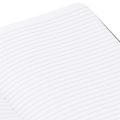 Harry Potter™ Faux Leather Journal, 6.18x8.25 with lined pages shown in a close up view, perfect for writing notes.