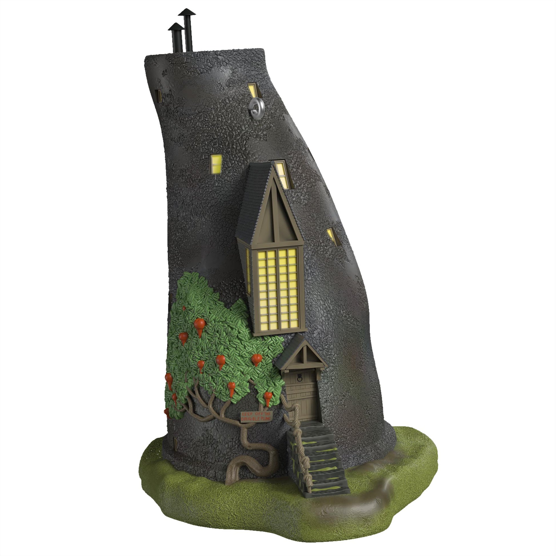 Harry Potter™, The Lovegood Home — 2025 Hallmark Keepsake Christmas Ornament, detailed cylindrical design with dirigible plums.