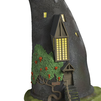 Harry Potter™, The Lovegood Home — 2025 Hallmark Keepsake Christmas Ornament, close up view featuring detail of dirigible plums and windows