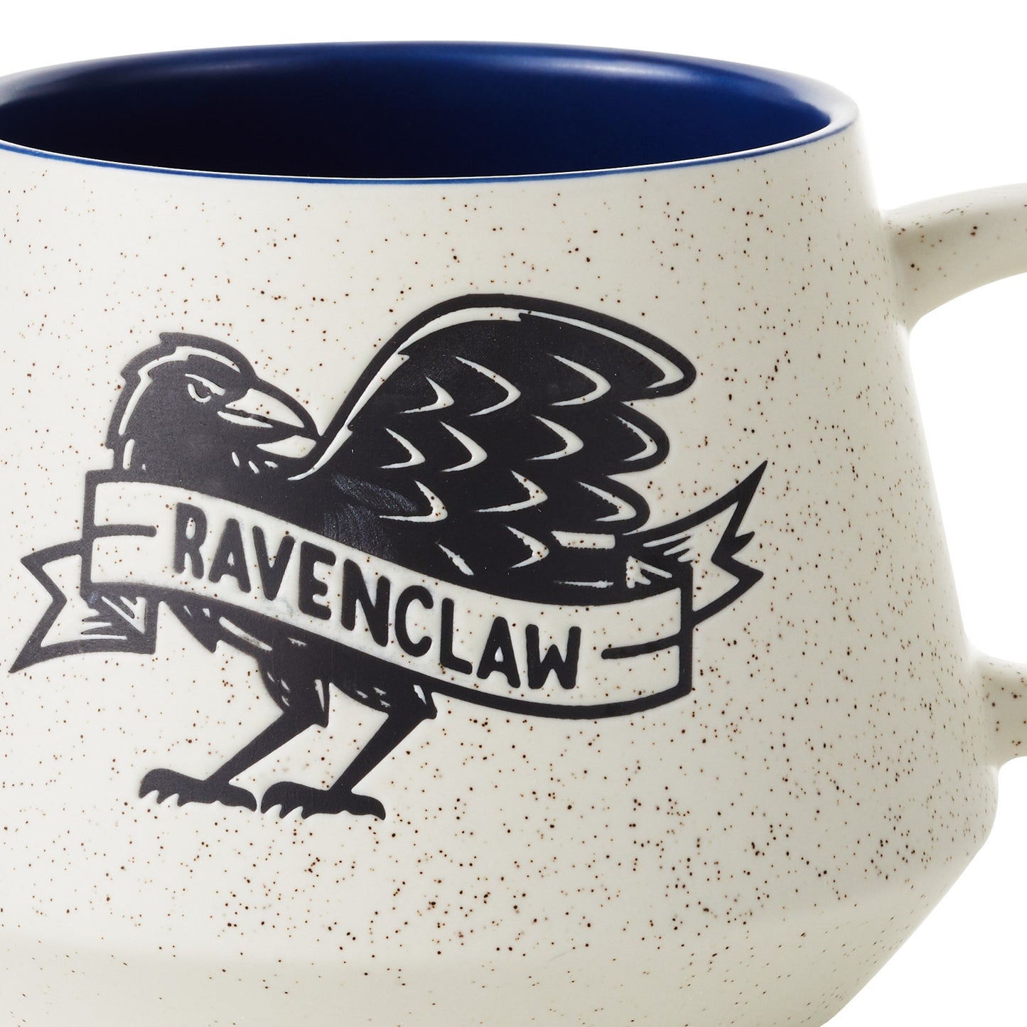 Harry Potter™ Retro Ravenclaw™ Mug, 770ml, ceramic, speckled finish, featuring raven design on the exterior.