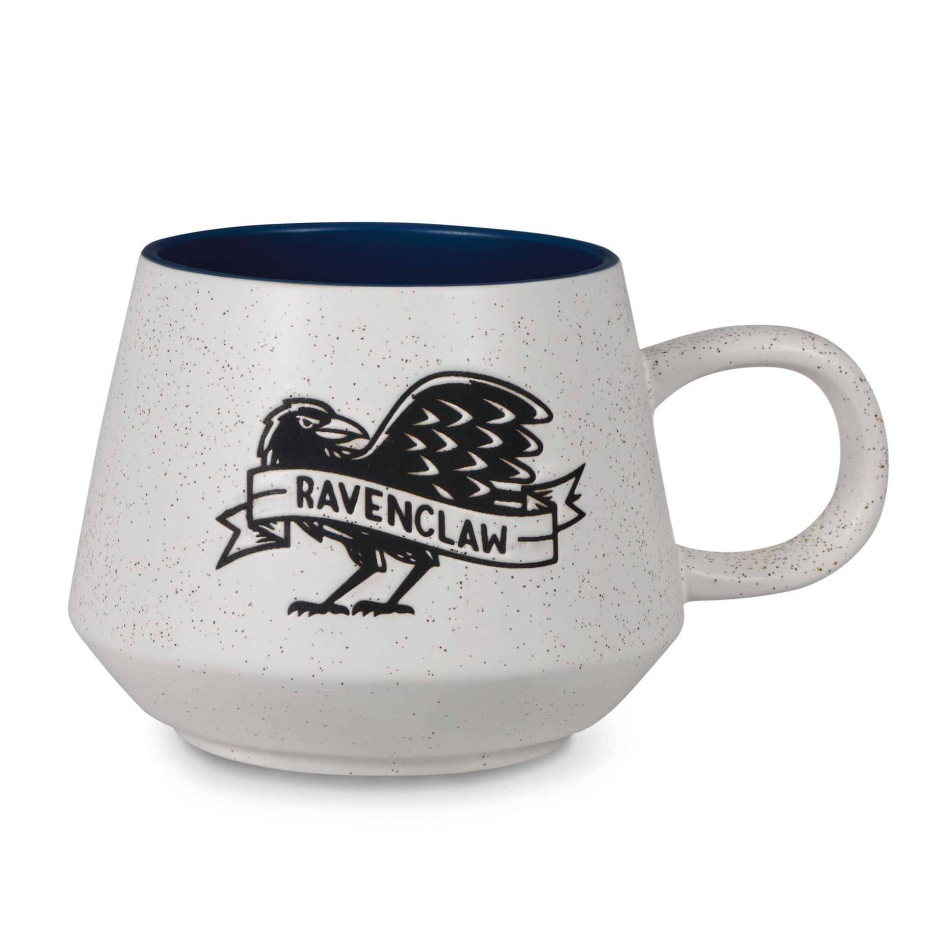 Harry Potter™ Retro Ravenclaw™ Mug, 770ml in speckled ceramic with blue interior and raven design
