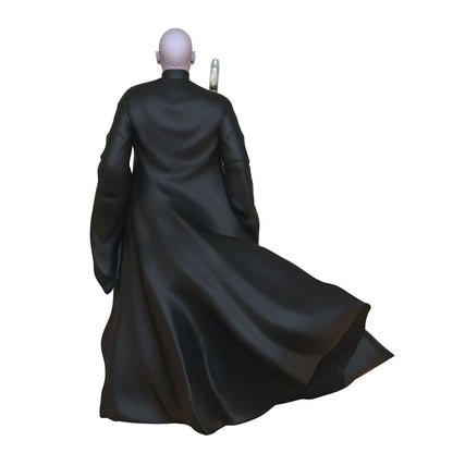 Harry Potter™ Voldemort™ (Miniature) — Hallmark Keepsake Christmas Ornament in black robes from an angled view.