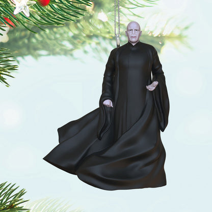 Harry Potter™ Voldemort™ (Miniature) — Hallmark Keepsake Christmas Ornament in flowing black robes, close-up on decoration.