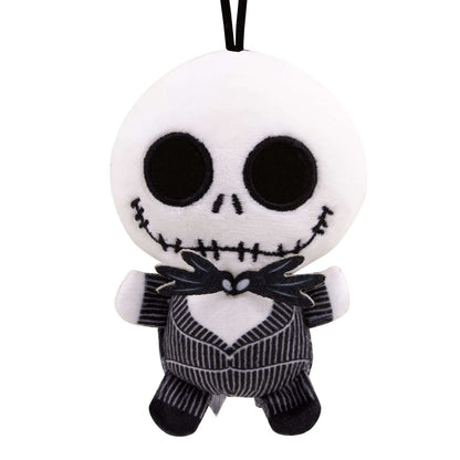 Disney Tim Burton's The Nightmare Before Christmas Jack Skellington, plush fabric ornament featuring a cute smiling face and bow tie.