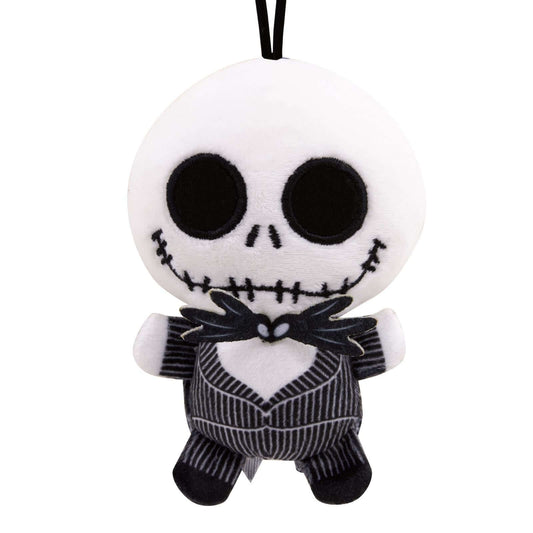 Disney Tim Burton's The Nightmare Before Christmas Jack Skellington, plush fabric ornament featuring a cute smiling face and bow tie.