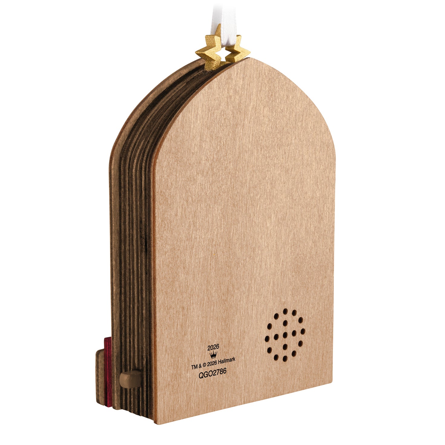 Lifting Their Voices Musical, Papercraft — 2026 Hallmark Keepsake Christmas Ornament in laser-cut wood with sound hole detail