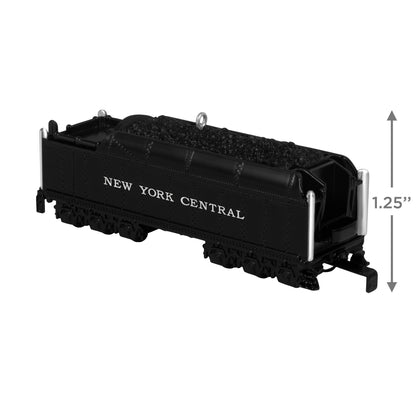 LIONEL® New York Central Vanderbilt Tender — 2025 Hallmark Keepsake Christmas Ornament, die-cast metal, side view, detailed coal car markings.