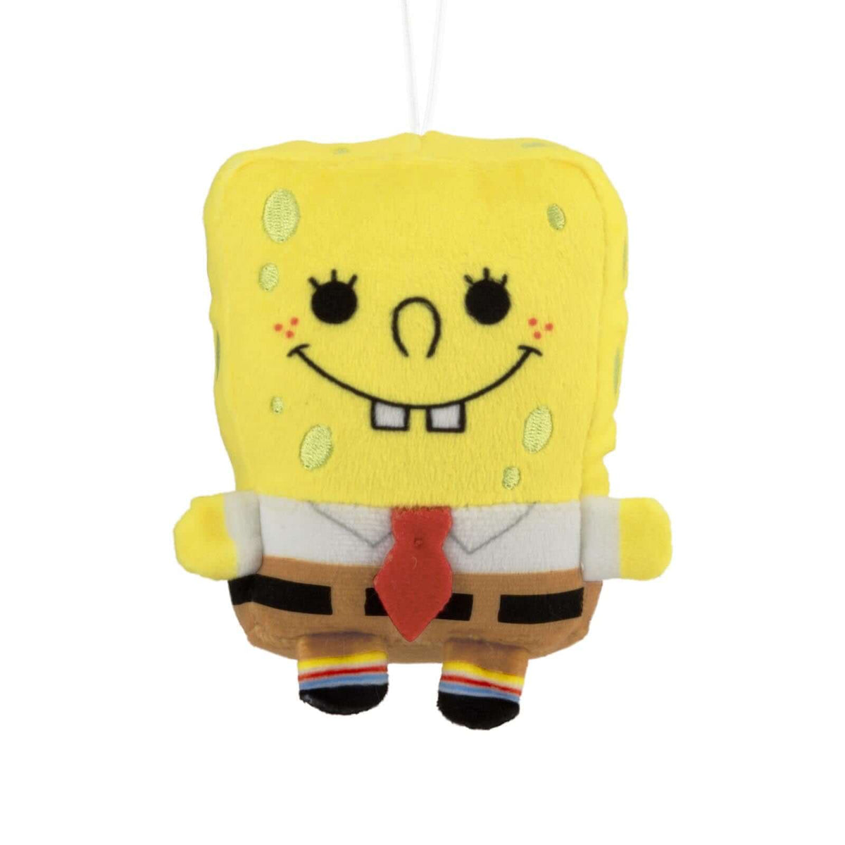 Nickelodeon SpongeBob SquarePants, fabric - Hallmark Christmas ornament, plush design, smiling character, hanging decoration